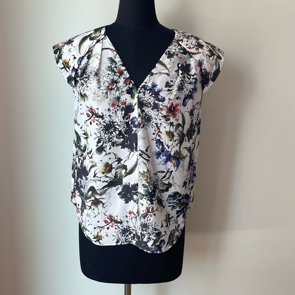 Rebecca Taylor Silk Floral Top - Picture 1 of 14